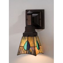 Mackintosh Leaf 5" Wide Single Light Wall Sconce