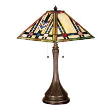 Stained Glass / Tiffany Table Lamp from the Prairie Wheat Collection