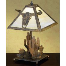 Southwest Lodge Skull Table Lamp from the Old Forge Collection