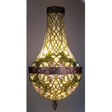 6 Light 35" Wide Pendant with Handmade Shade