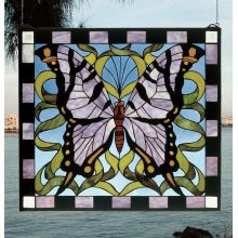 Stained Glass Tiffany Window from the Garden Friends Collection