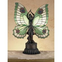 Butterfly Stained Glass / Tiffany Specialty Lamp from the Lighted Sculptures Collection