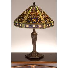 Vintage Stained Glass / Tiffany Table Lamp from the Gentian Elizabethan Collection