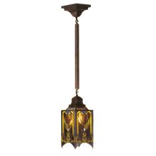 Stained Glass / Tiffany Foyer Pendant from the Cottage Mission Collection