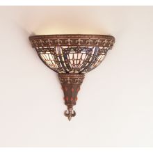Stained Glass / Tiffany Wall Washers Wall Sconce from the Fleur-de-lis Collection