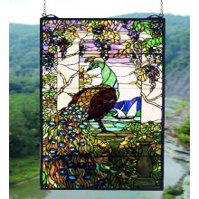 Stained Glass Tiffany Window from the Tiffany Peacock Collection