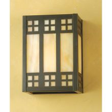 7" Wide ADA Compliant Single Light Wall Sconce with Art Glass Shade