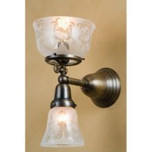 7" Wide 2 Light Double Sconce