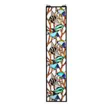 Tiffany Stained Glass Window Pane from the Tropical Fish Collection