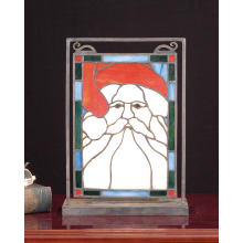 Stained Glass Tiffany Window from the Santa Collection