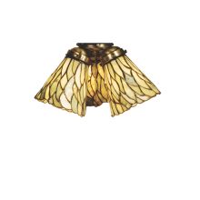 Tiffany Willow Fan Light Shade from the Jadestone Collection