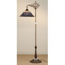 Stained Glass / Tiffany Floor Lamp from the Peacock Feather Collection