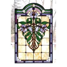 Stained Glass Tiffany Window from the Nouveau Lily Collection