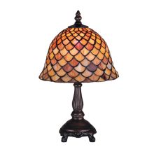 Stained Glass / Tiffany Accent Table Lamp from the Fishscale Collection