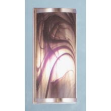 Metro 6" Wide ADA Compliant Single Light Wall Washer with Swirl Glass Shade