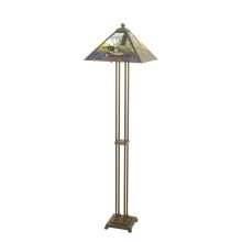 Rustic / Country Two Light Up Lighting Floor Lamp from the Loon Collection