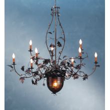 11 Light Up / Down Lighting Chandelier from the Acorn & Oak Leaves Collection