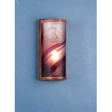 Metro 6" Wide ADA Compliant Single Light Wall Washer with Swirl Glass Shade