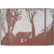 Rustic / Country Mesh Screen Fire screen from the Black Bear Collection