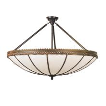 4 Light 37" Wide Pendant with Handmade Shade