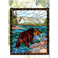 Tiffany Window from the Deer & Bear Collection