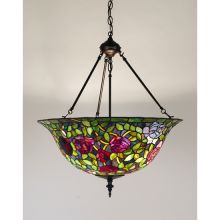 3 Light 24" Wide Pendant with Handmade Shade