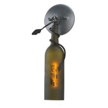 Wine Bottle 3" Wide ADA Compliant Single Light Wall Sconce
