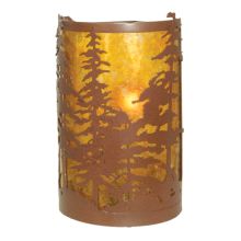 Tall Pines 6" Wide 2 Light Wall Washer with Mica Glass Shade