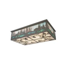 Eight Light Down Lighting Flush Mount Ceiling Fixture from the Wildlife Collection