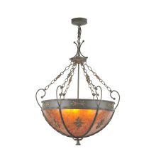 3 Light 26" Wide Pendant with Handmade Shade