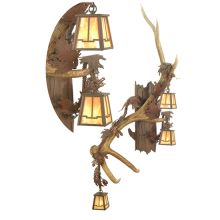 Three Light Up / Down Lighting Left Facing Wall Sconce from the Elk collection