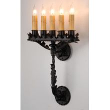 16" Wide 5 Light Wall Sconce