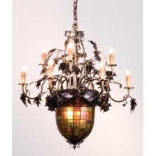 11 Light Up / Down Lighting Chandelier from the Acorn & Oak Leaves Collection