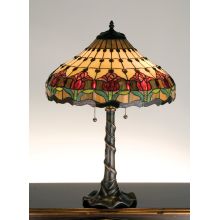 Stained Glass / Tiffany Table Lamp from the Colonial Tulip Collection