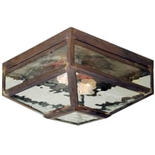 Mission Prime 2 Light 7" Wide Flush Mount Ceiling Fixture with Clear Glass Shade