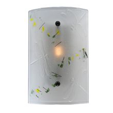 10" W Bel Volo Fused Glass Wall Sconce