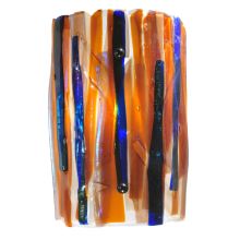 9" W Oceano Fused Glass Wall Sconce