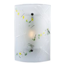 10" W Bel Volo Fused Glass Wall Sconce