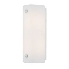 5.5" W Half Cylinder Fused Glass Wall Sconce