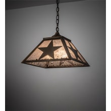 Texas Star 2 Light 22" Wide Pendant