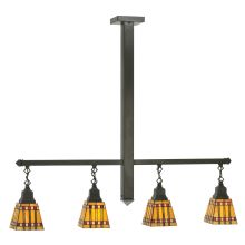 42" L Prairie Corn 4 Light Island Chandelier