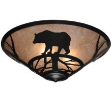 22" W Bear On The Loose Flush Mount Ceiling Fixture