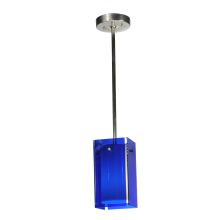 5" Square Quadrato Blue Mini Pendant