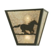 13" W Wild Horse Right Wall Sconce