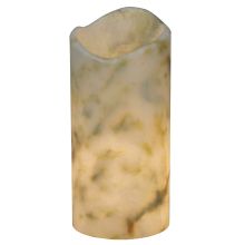 3.4" W X 7.5" H Jadestone Light Green Uneven Top Candle Cover