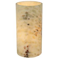 4" W X 8" H Jadestone Light Green Flat Top Candle Cover