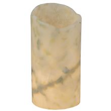 4" W X 8" H Jadestone Light Green Uneven Top Candle Cover