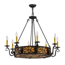 Delano 11 Light 36" Wide Taper Candle Style Chandelier