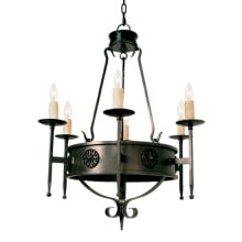 Lorenzo 6 Light 30" Wide Taper Candle Style Chandelier