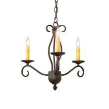 Sienna 3 Light 18" Wide Taper Candle Style Chandelier